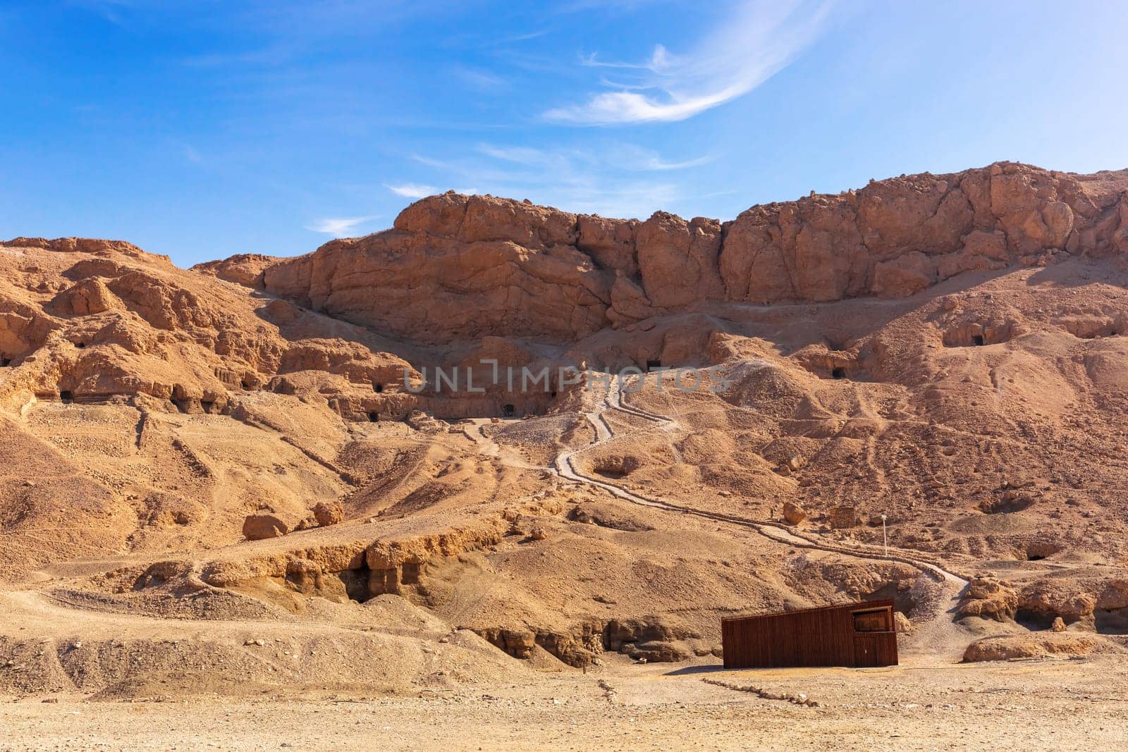 Valley of the Kings, tombs in the rock, Luxor, Egypt.