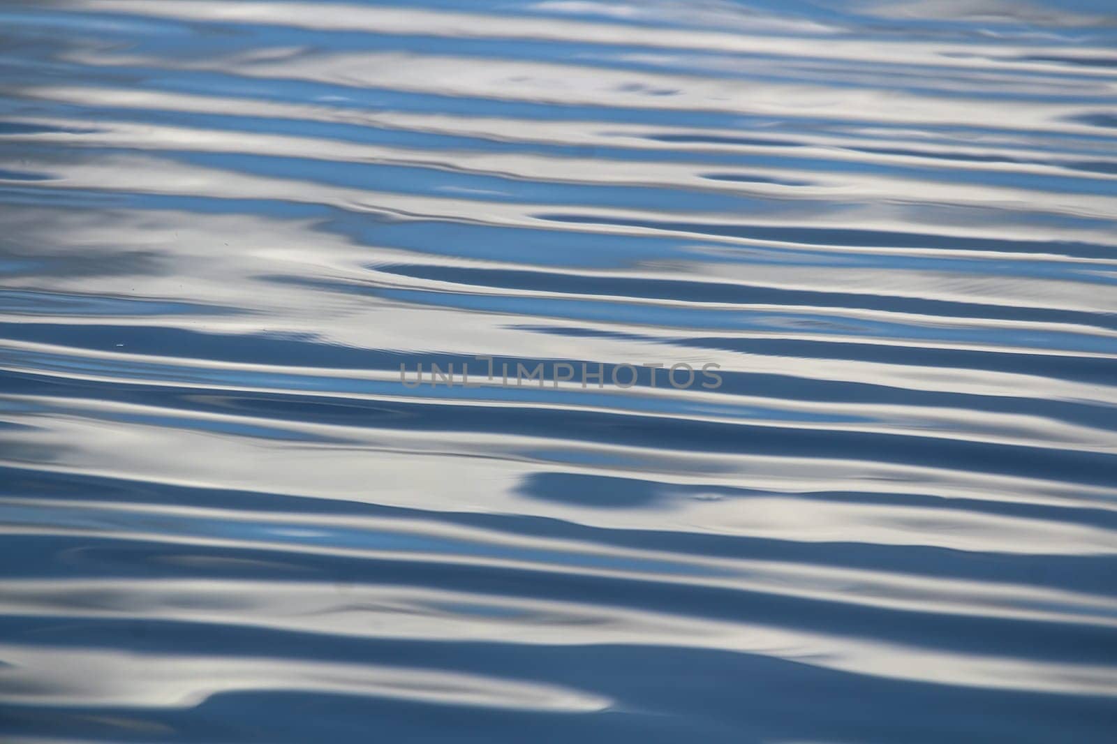 An abstract background of blue water waves.