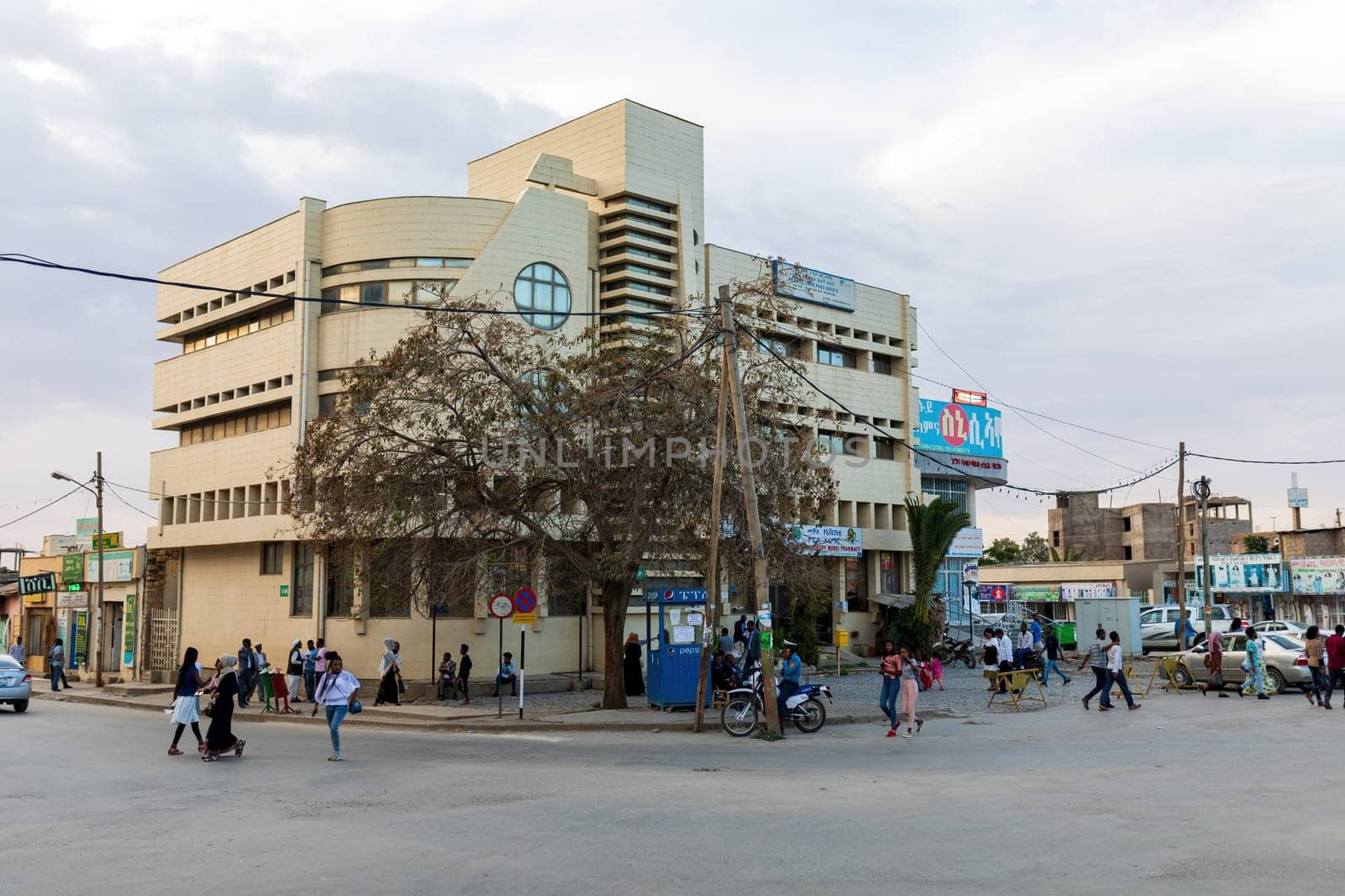 Mekelle, ETHIOPIA, APRIL 29th. 2019, Ordinary Ethiopians on the street of Mekelle, the capital city of Tigray National Regional state.. April 29th. 2019, Mekelle, Etiopia