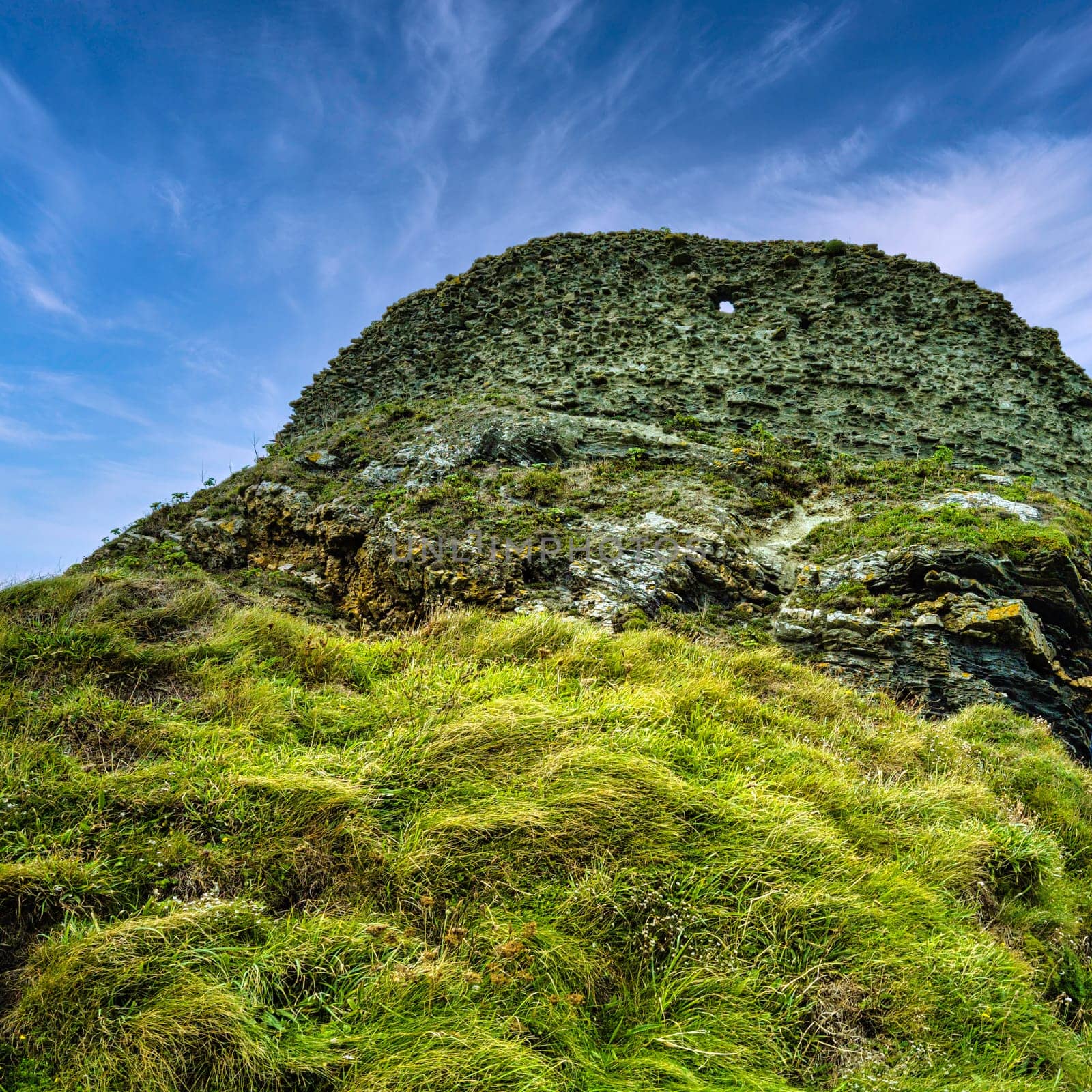 Remains of Tintagel Castle - Tintagel, Cornwall, United Kingdom