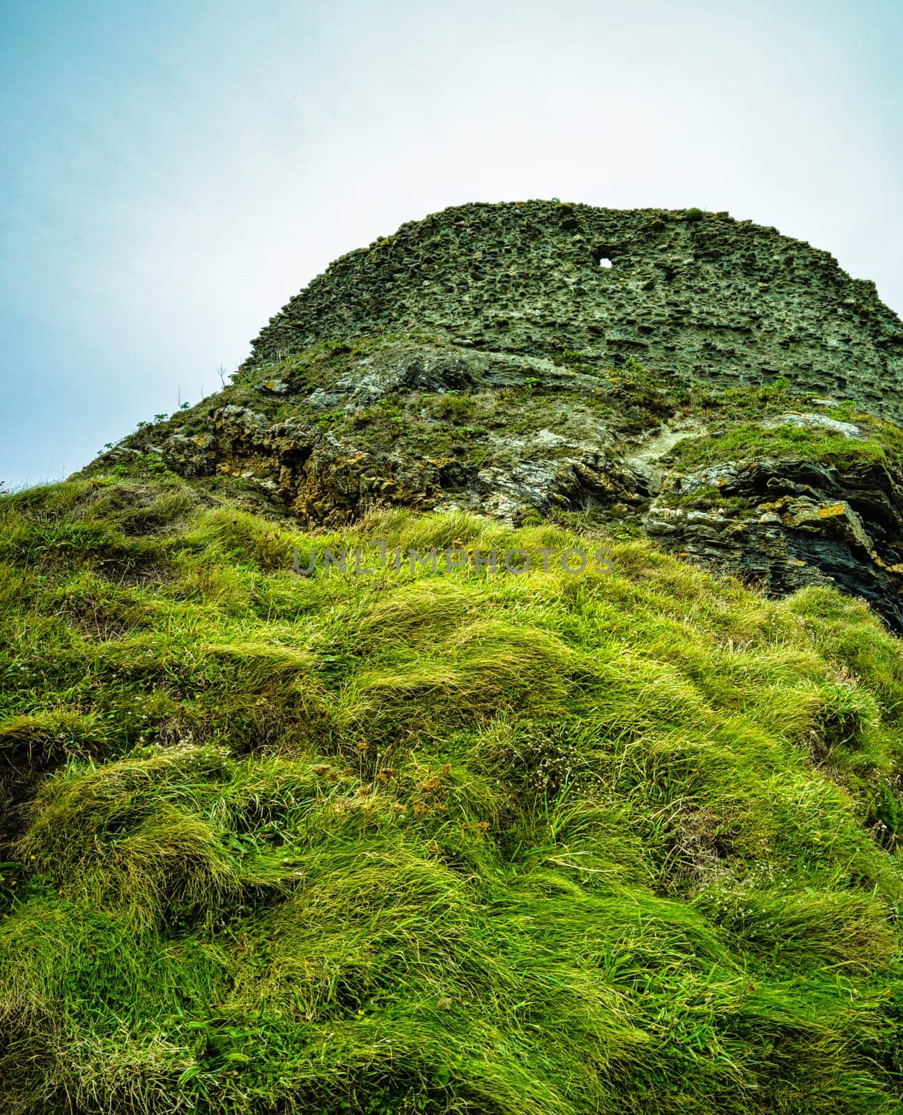 Remains of Tintagel Castle - Tintagel, Cornwall, United Kingdom