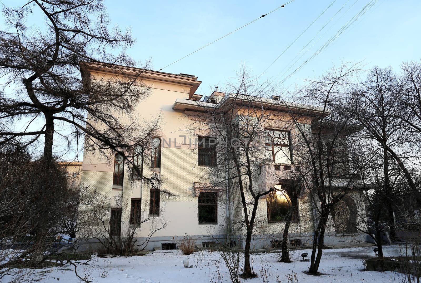 Ancient house Museum of Maxim Gorky built by the architect Shekhtel in downtown Moscow