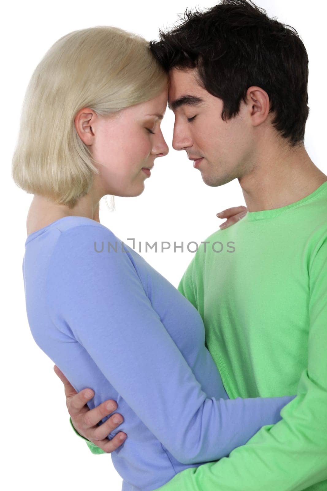 Couple stood face to face