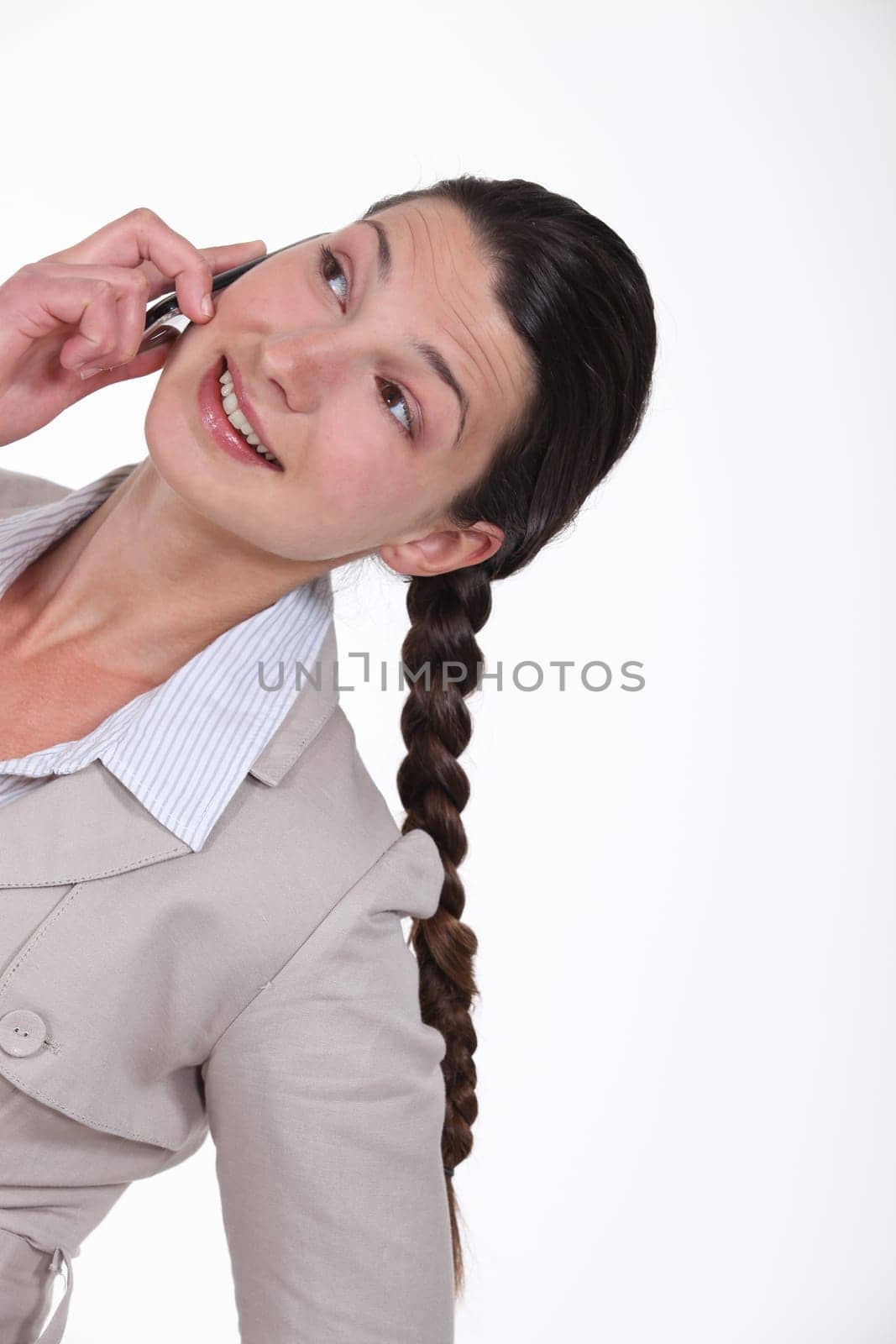 Women hung the phone
