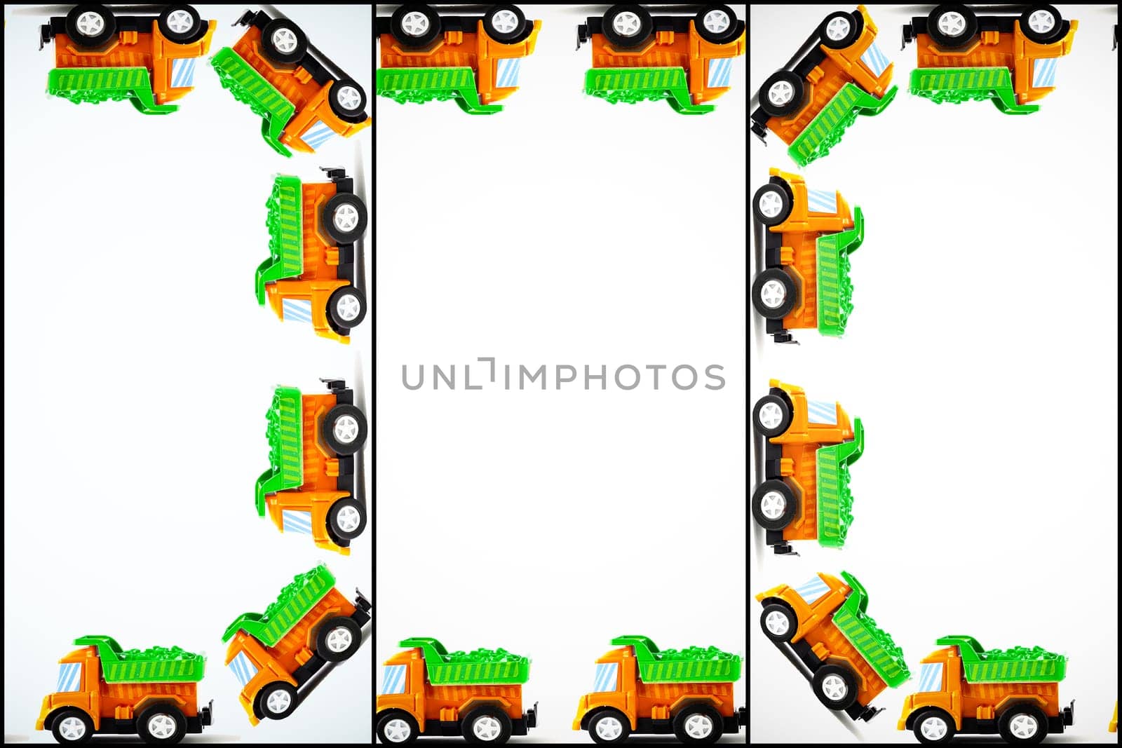 Frame of Earth moving toy. Kids Frame