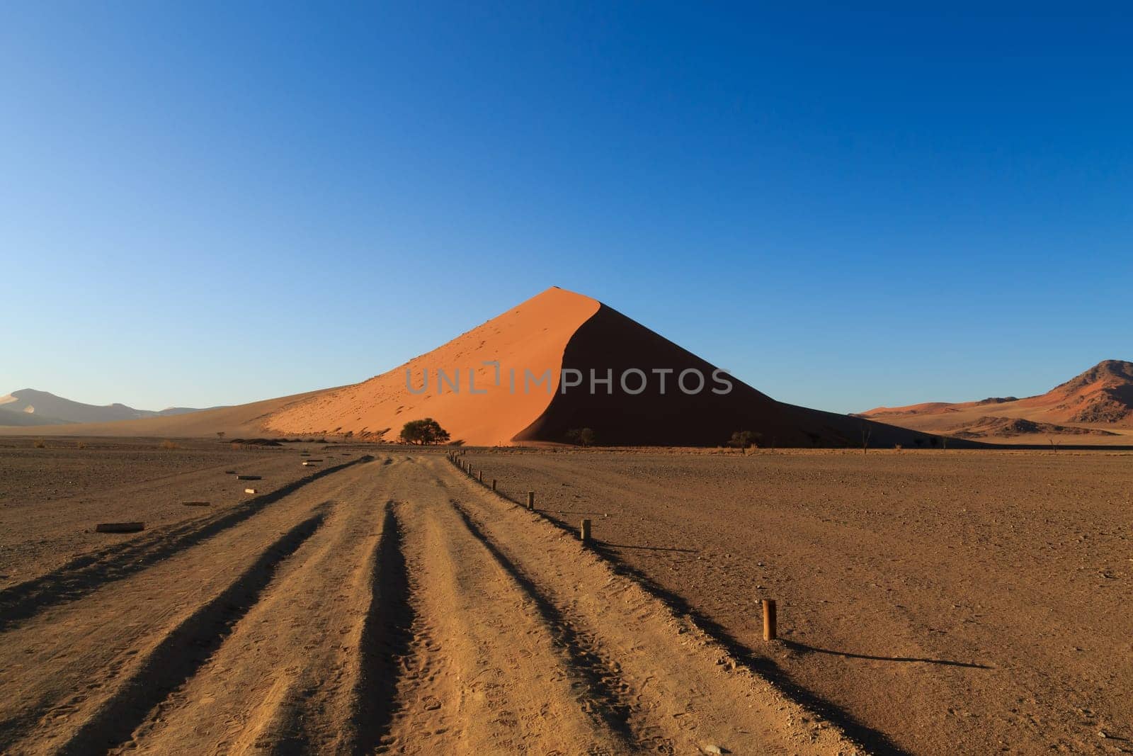 Red dunes on the road to Sossusvlei, Namibia