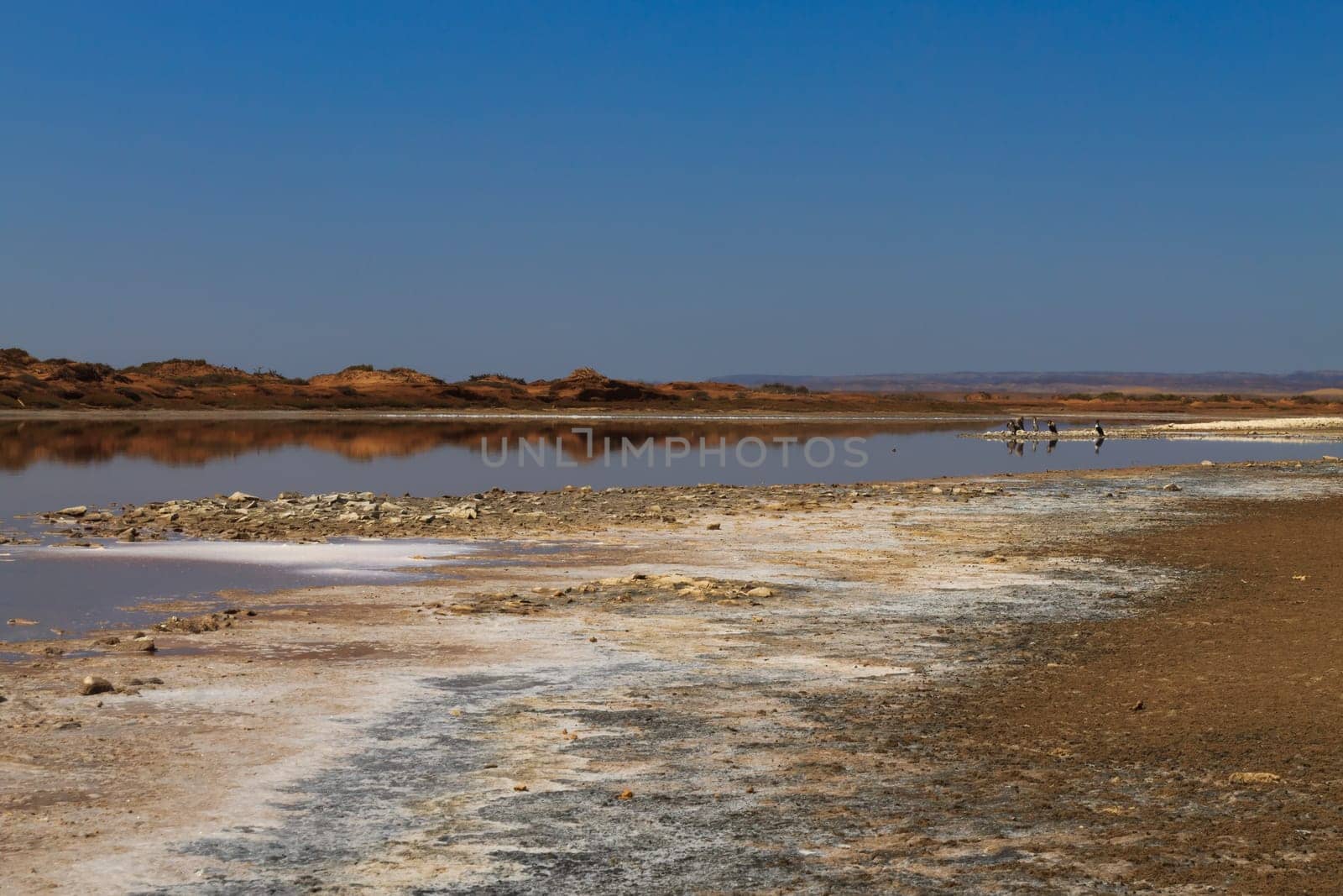 Reflections from Ugab river mouth, Skeleton Coast, Namibia