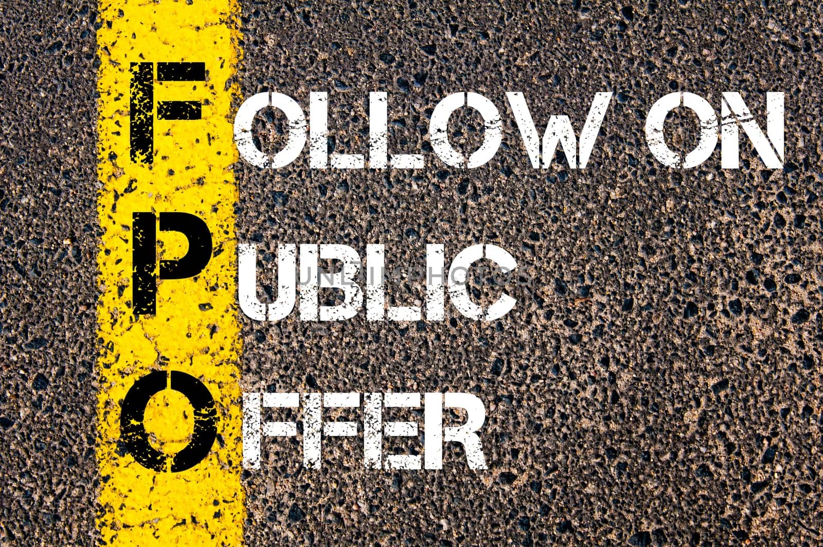 Business Acronym BMI - Body Mass Index..Yellow paint line on the road against asphalt background. Conceptual image