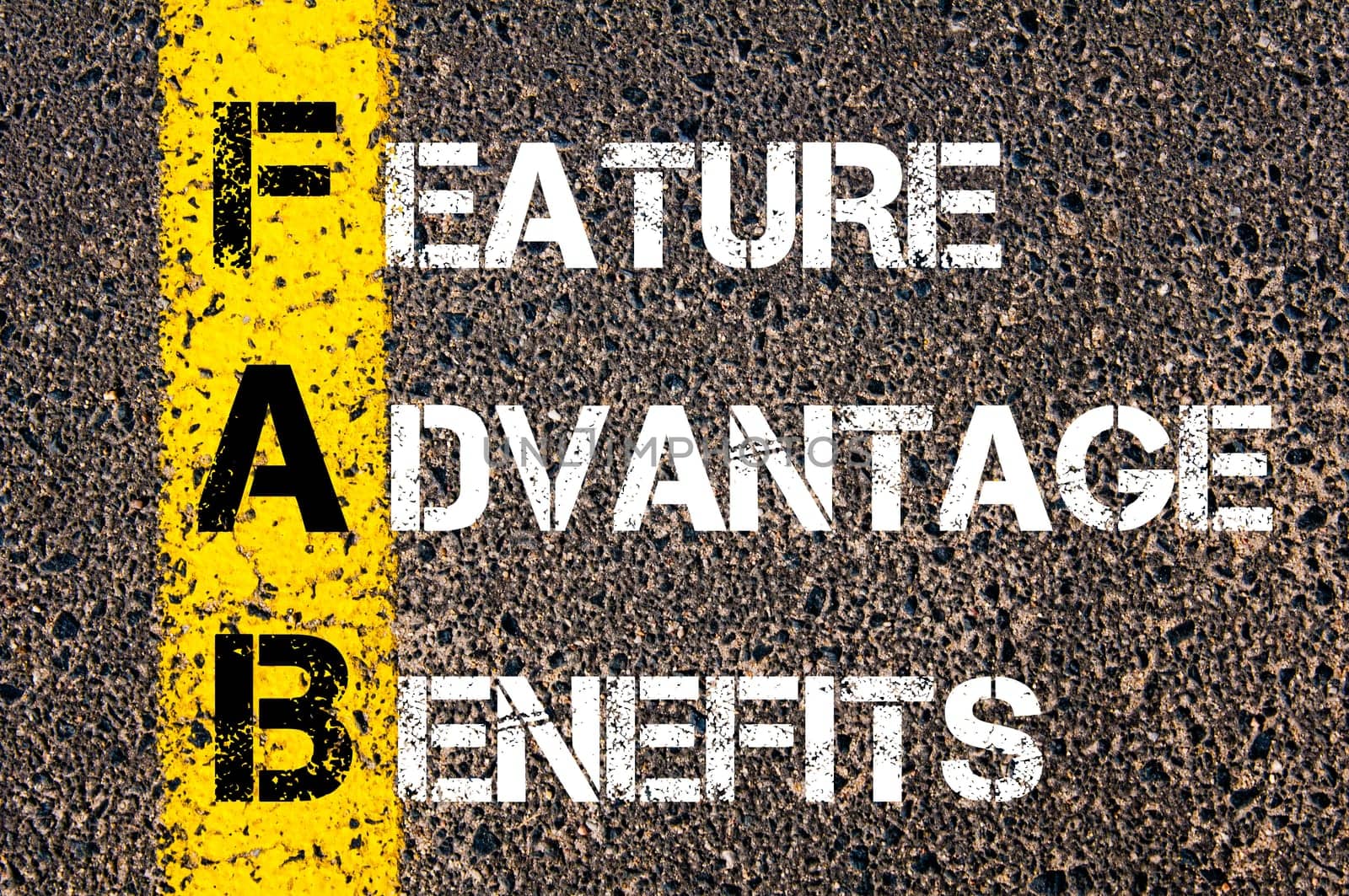Business Acronym BMI - Body Mass Index..Yellow paint line on the road against asphalt background. Conceptual image