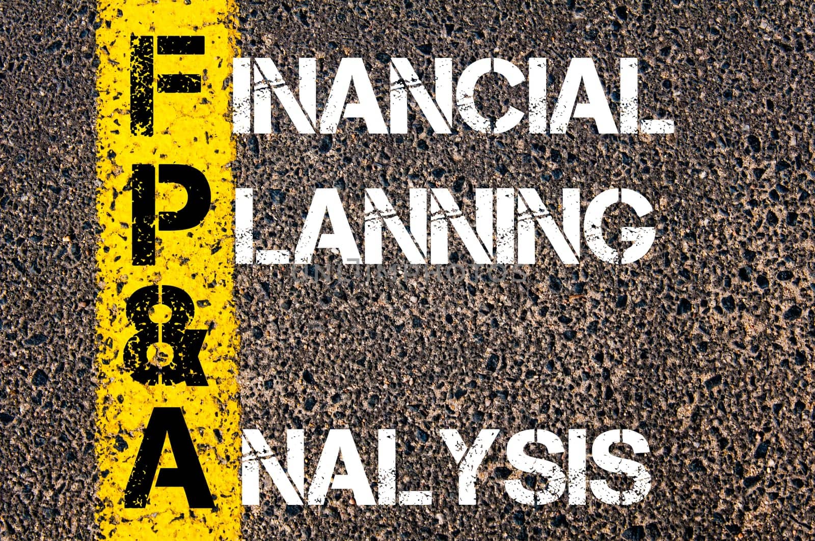 Business Acronym BMI - Body Mass Index..Yellow paint line on the road against asphalt background. Conceptual image