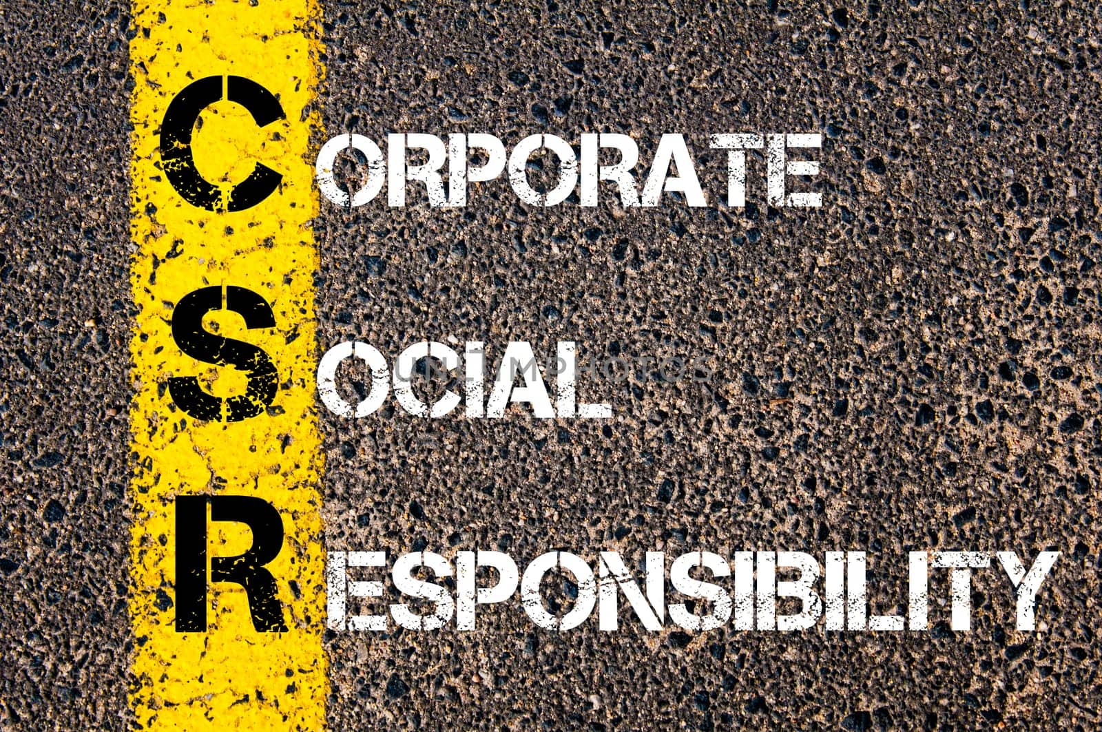 Business Acronym BMI - Body Mass Index..Yellow paint line on the road against asphalt background. Conceptual image