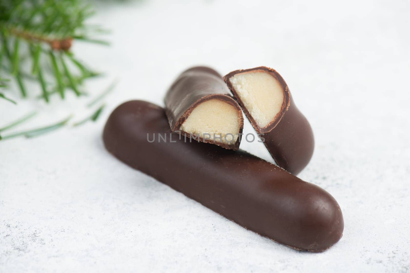 Marzipan bread, typicalg erman christmas sweets called Marzipanbrot
