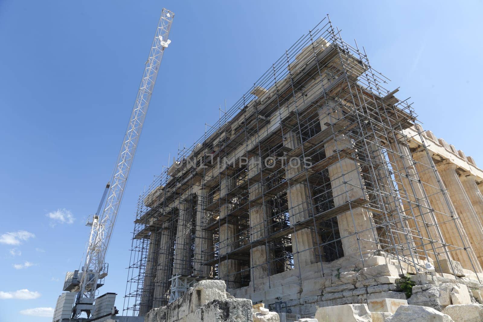 The Parthenon at the Acropolis in Athens, Greece