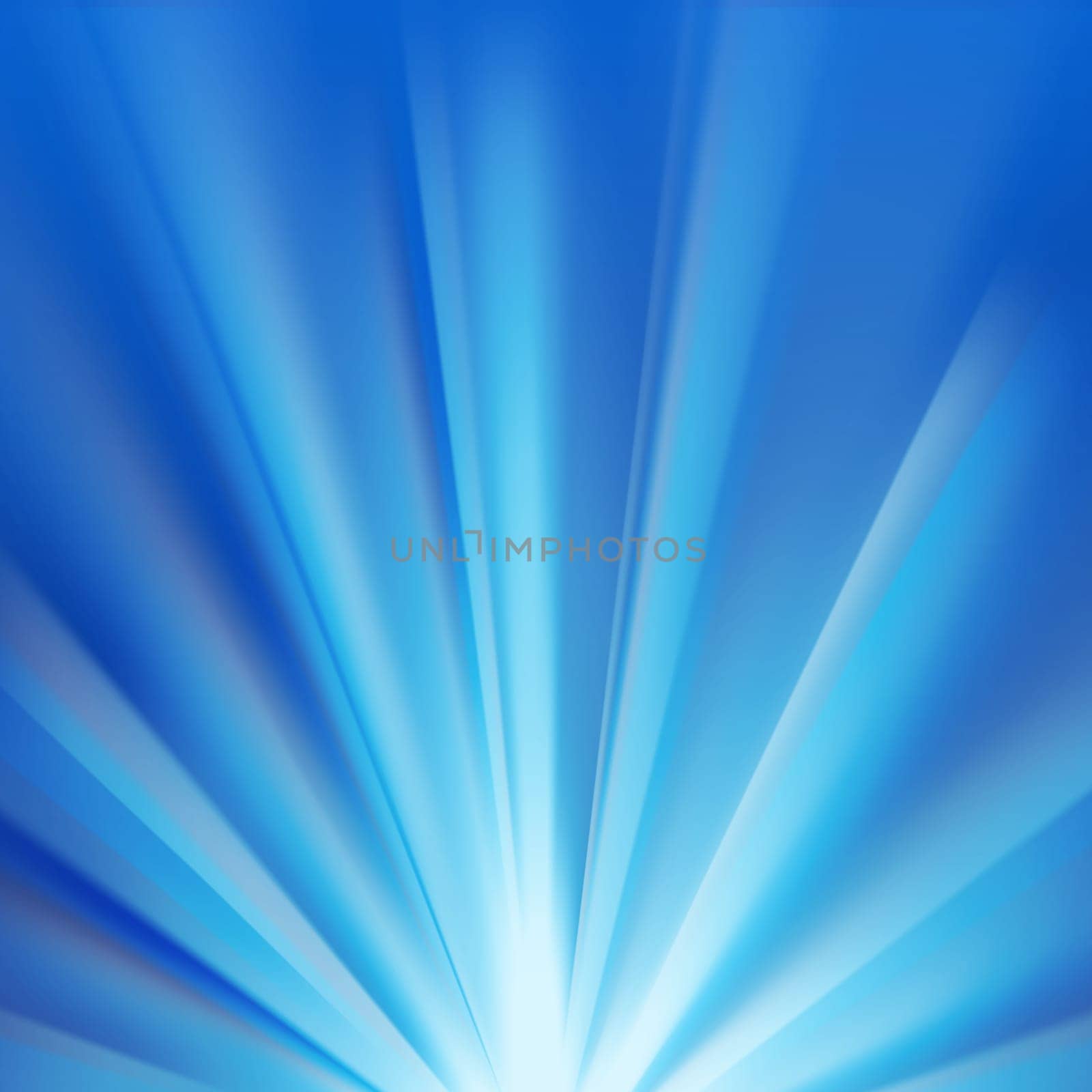 Blue colored rays with color spectrum flare. Abstract glaring effect with transparency. Vector illustration