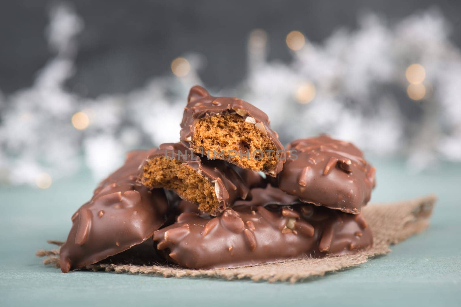 Nurnberg elisen gingerbread with almonds, traditional german christmas sweets