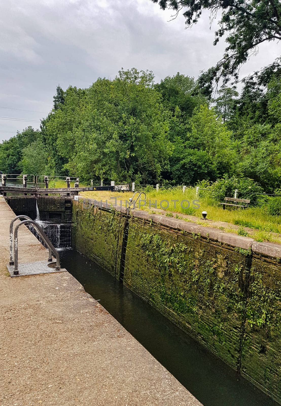 Denham deep lock on the Grand Union Canal - Denham Country Park, Hillingdon, London, United Kingdom