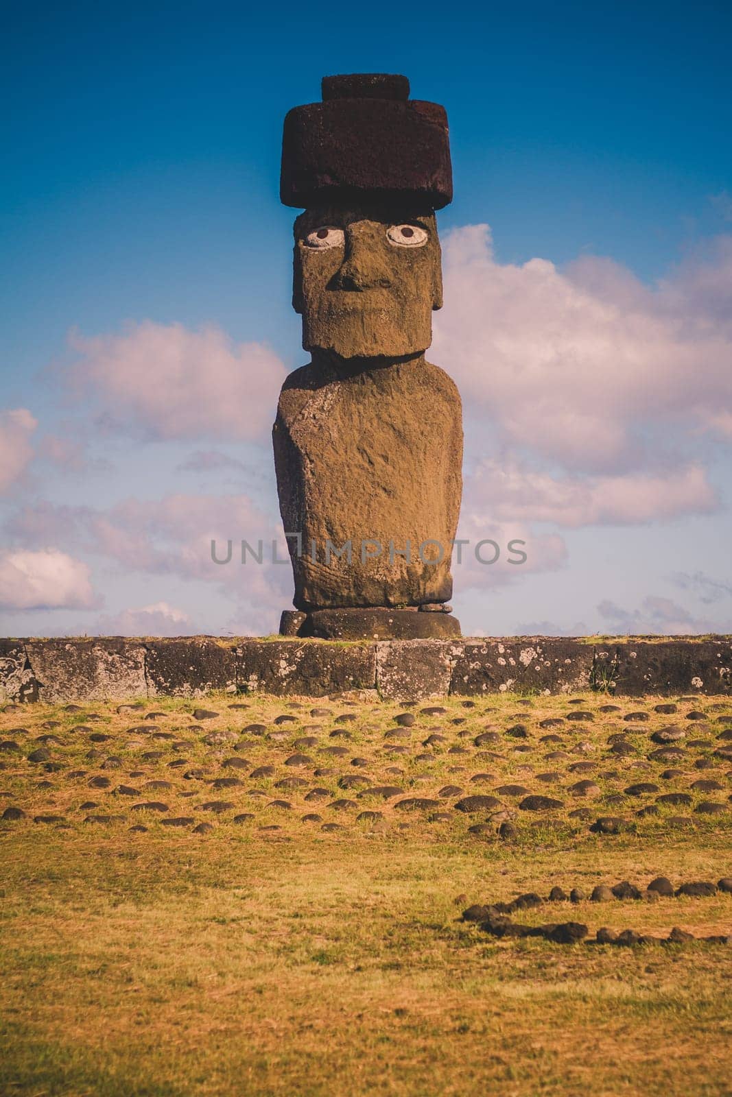Moai at Ahu Tongariki, Easter island, Chile