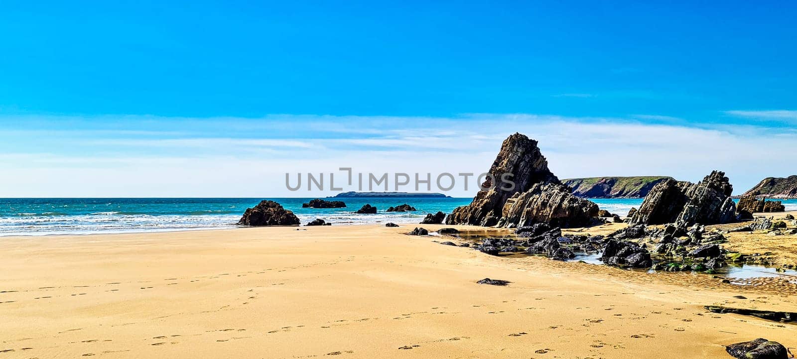 Welsh beach - Marloes Sands, Pembrokeshire, Wales, United Kingdom