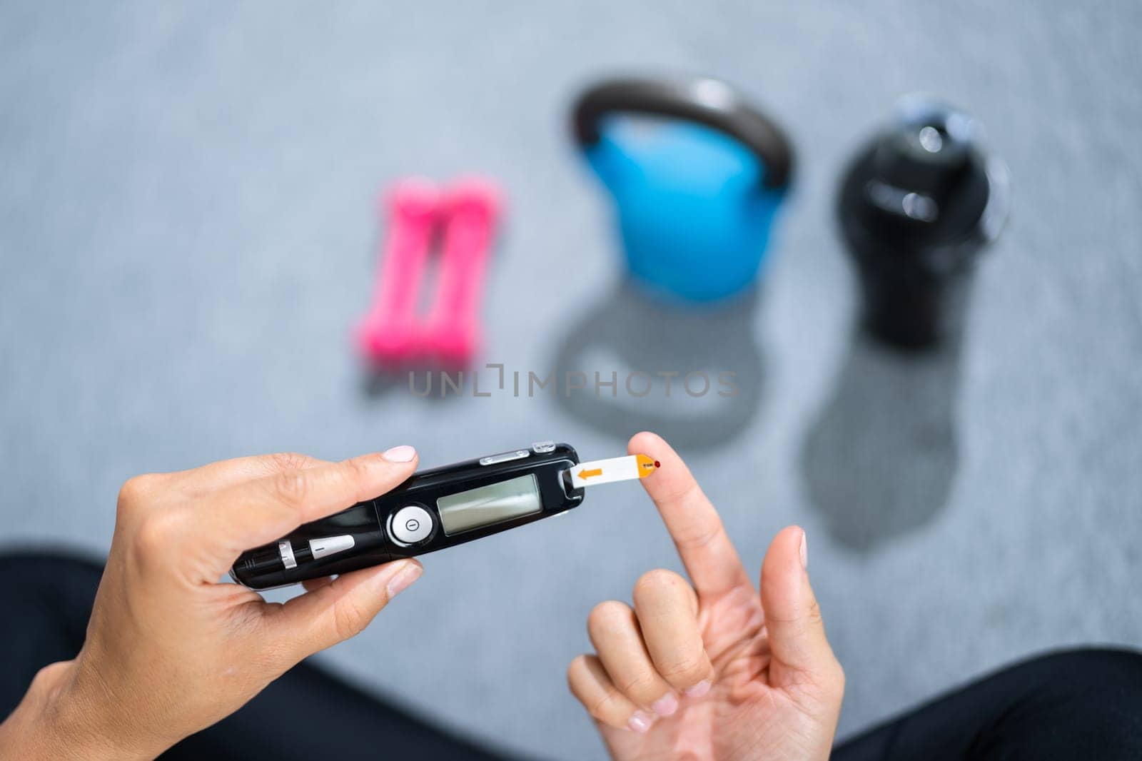 Diabetes And Sport. Healthy Lifestyle And Glucometer
