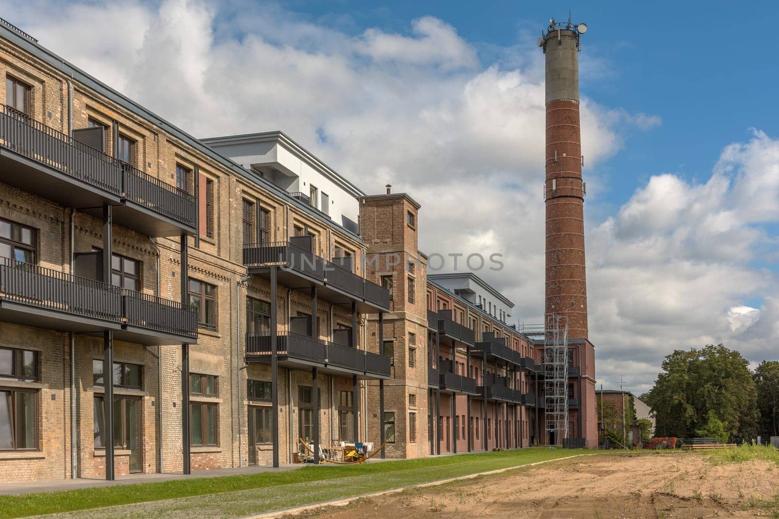 conversion and restoration of an old factory site into apartments