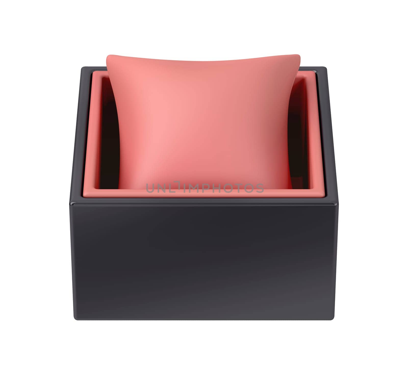 Empty watch box isolated on white background