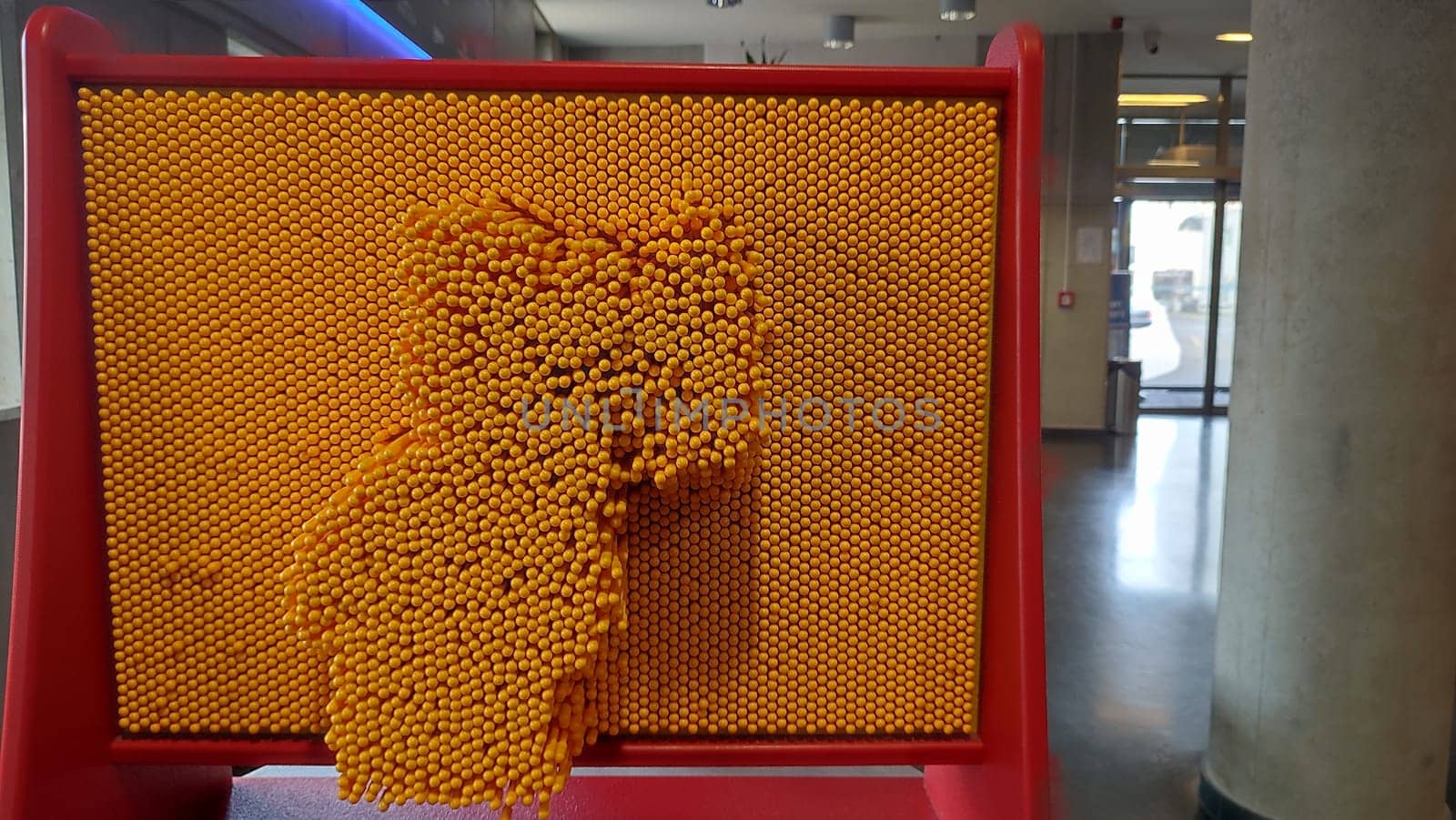 yellow constructor details design figure mask texture background object toy toys. High quality photo