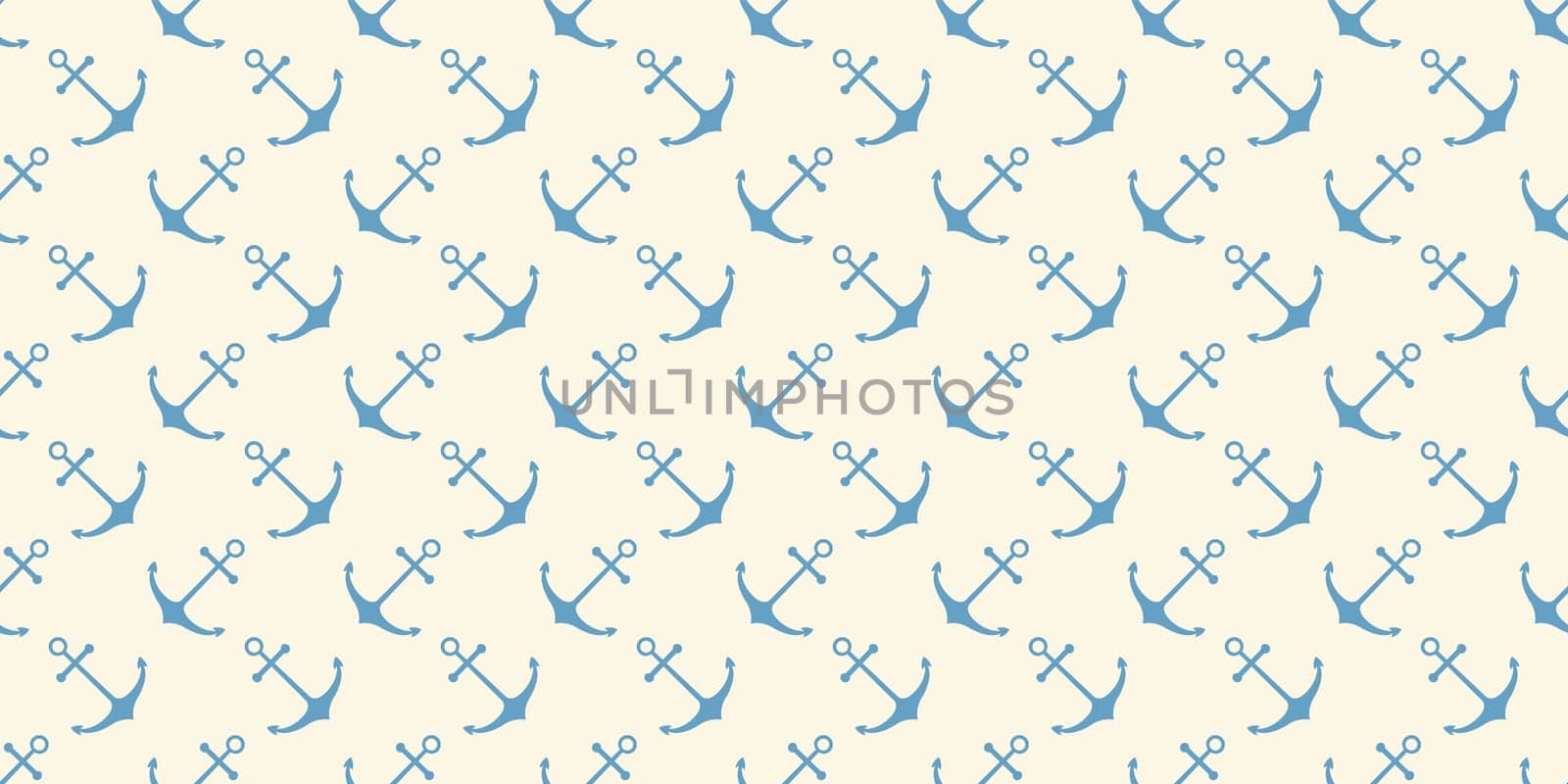 Nautical seamless pattern with ship anchors. Vector illustration