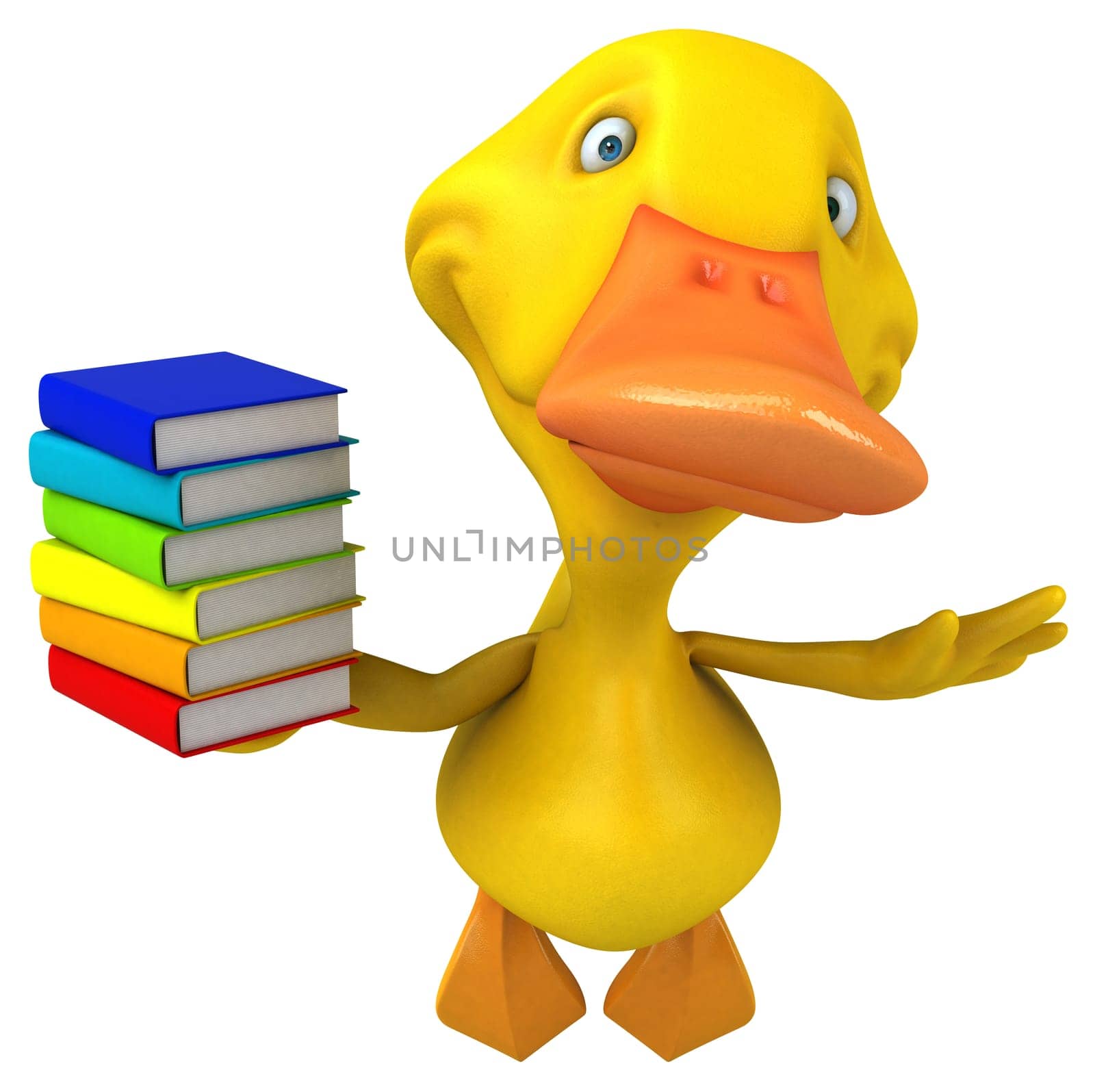 Fun duck - 3D Illustration