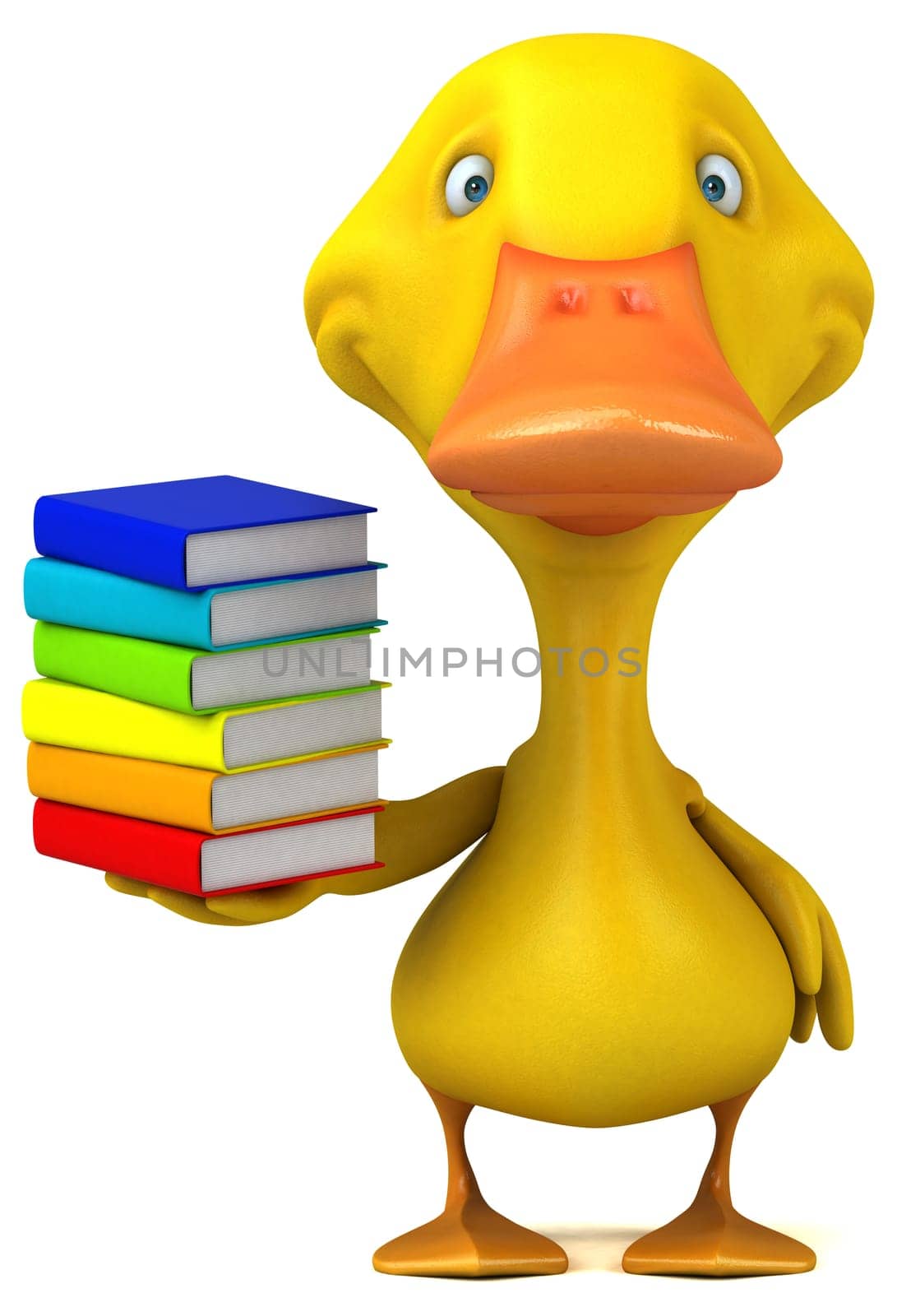 Fun duck - 3D Illustration