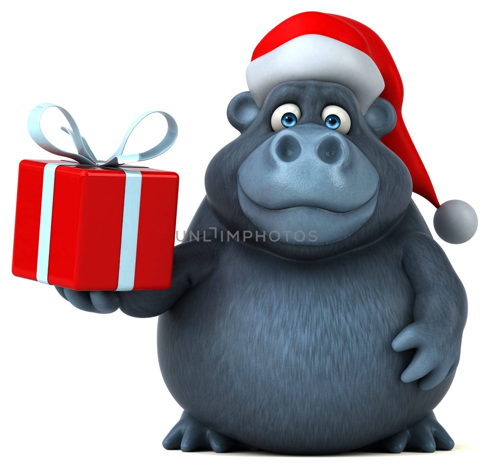 Fun gorilla - 3D Illustration