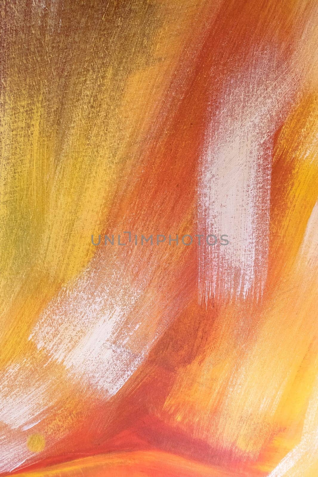 Art painted background texture red, orange, yellow and green. Abstract oil paint texture on canvas. Grunge background.
