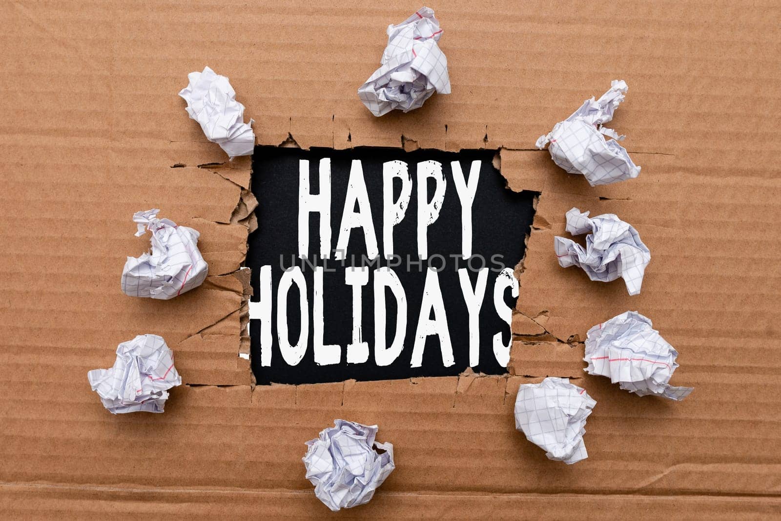 Sign displaying Happy Holidays, Word Written on Made a short journey by a group of showing for pleasure Smart Office Plans Construction Development And Planning Fresh Start