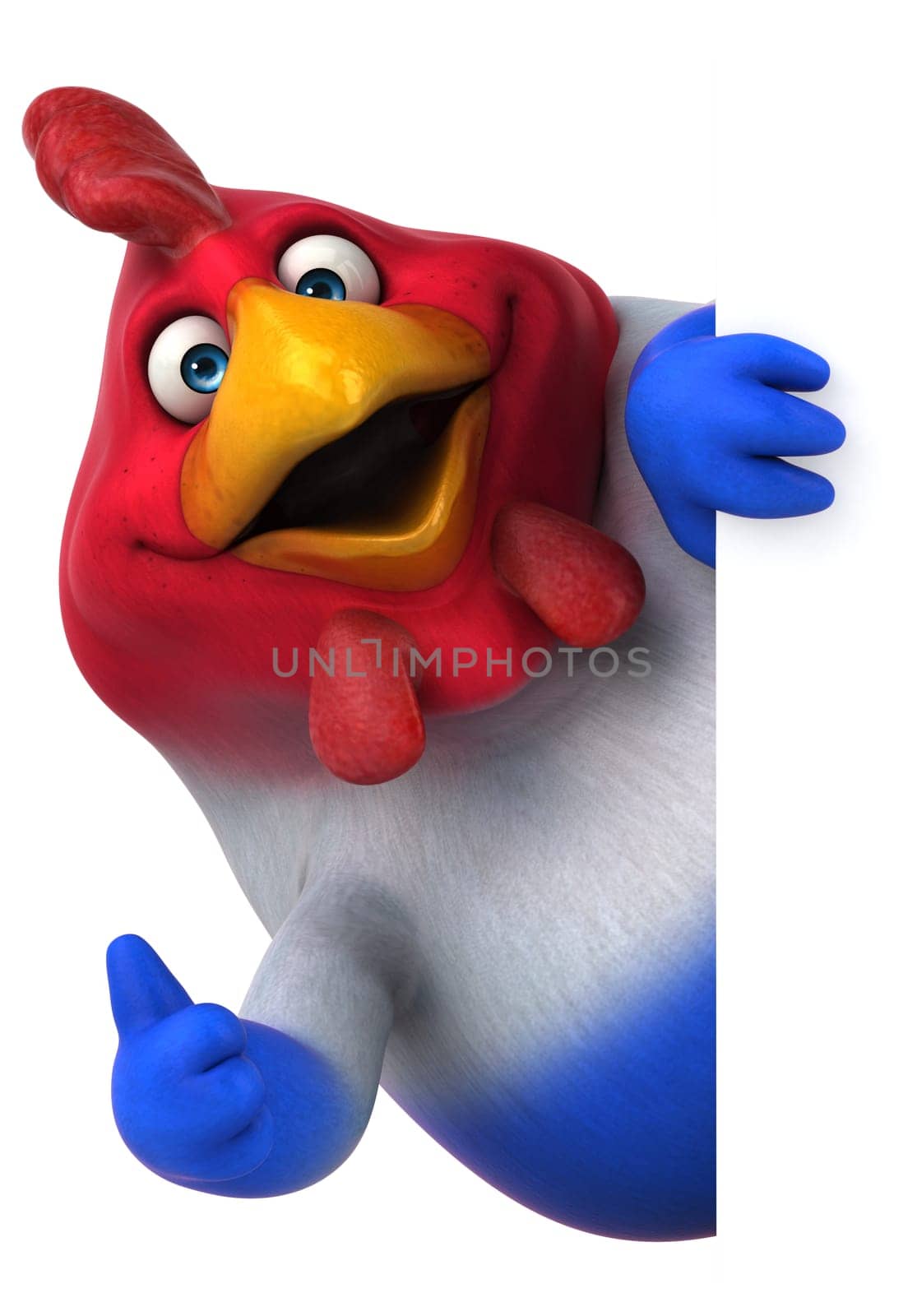 French chick - 3D Illustration