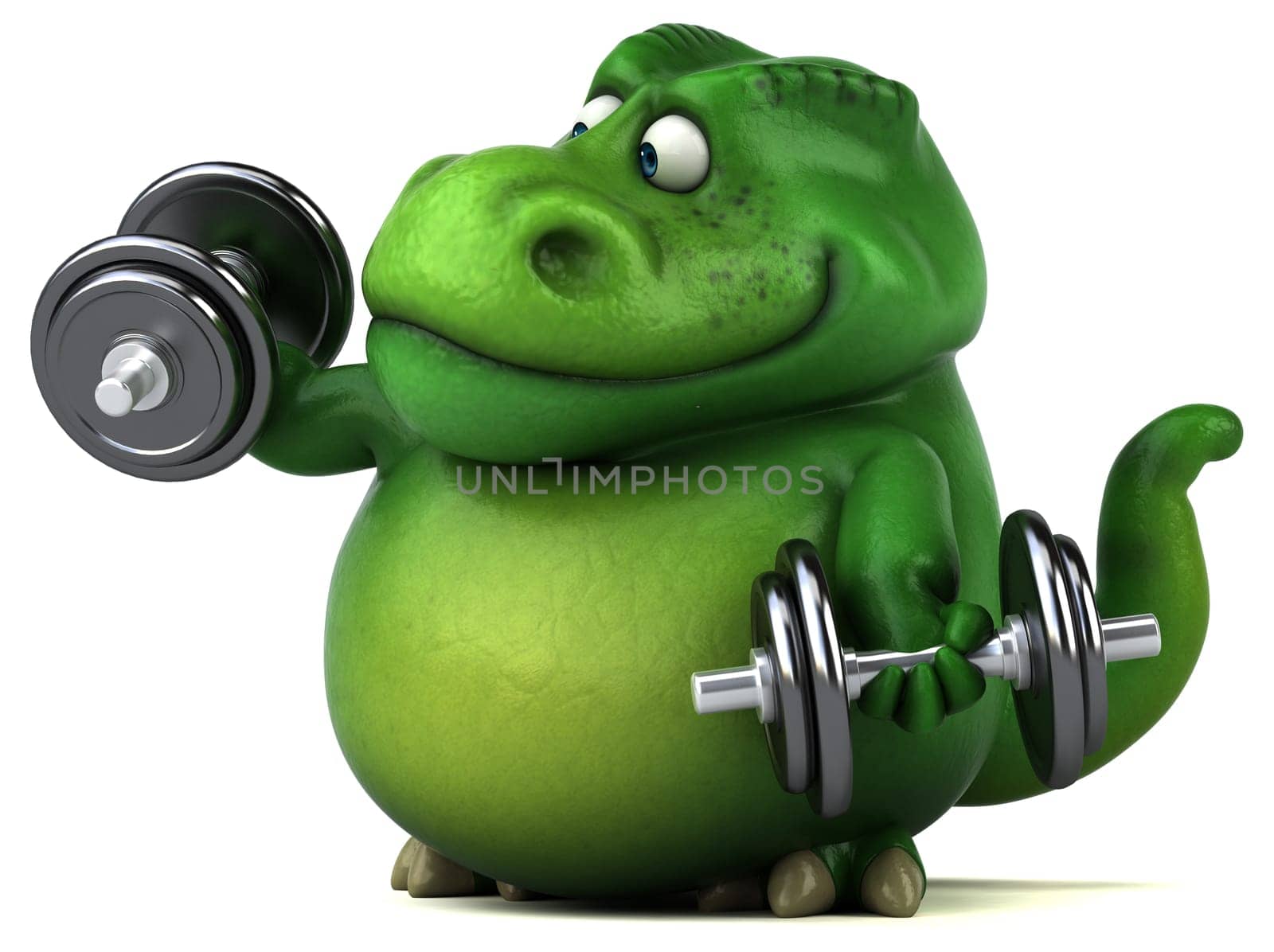 Fun dinosaur - 3D Illustration