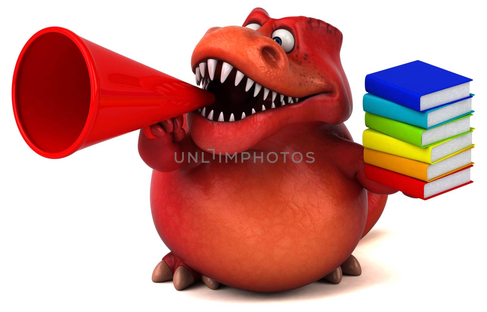 Fun dinosaur - 3D Illustration