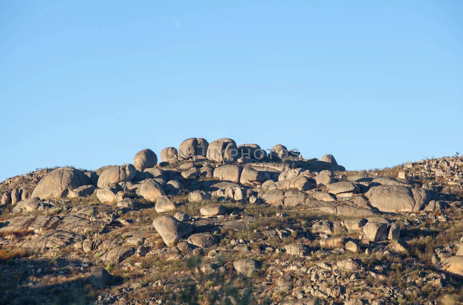 Berrocal de la Data, unique granitic landscape declared as Natural Monument. Valencia de Alcantara, Caceres, Extremadura, Spain