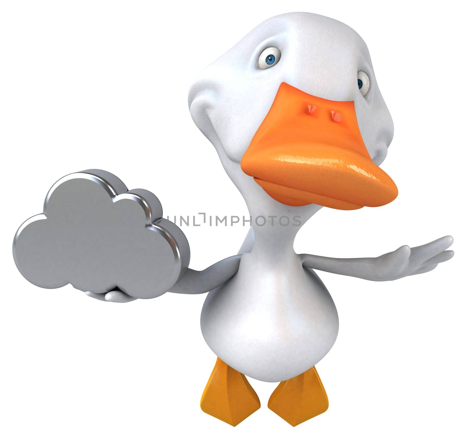 Fun duck - 3D Illustration