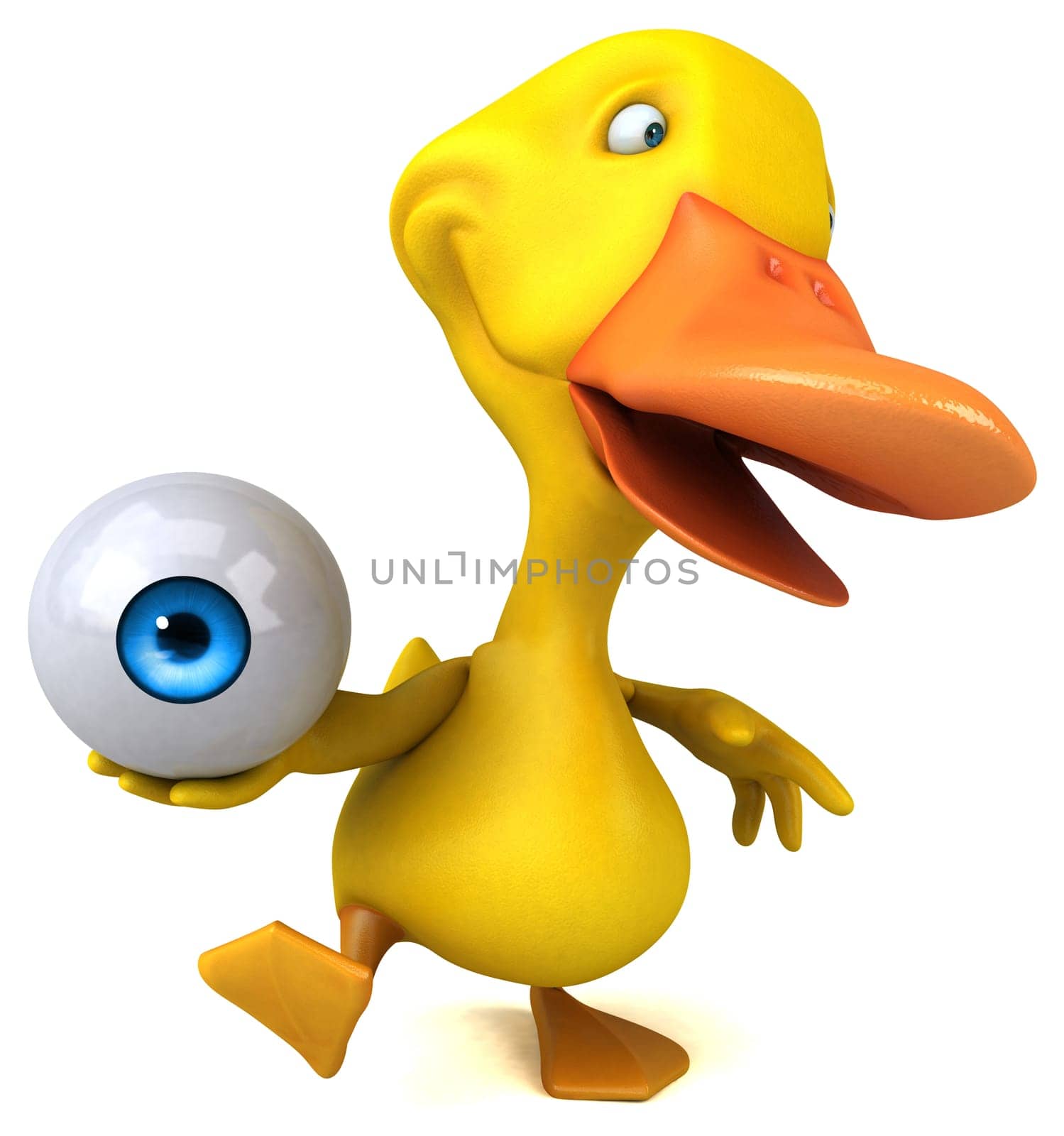 Fun duck - 3D Illustration