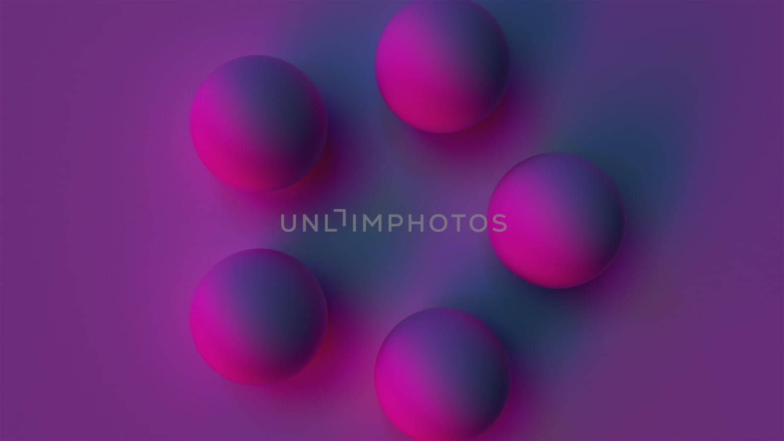 Bright ball with colorful 3d render gradient floating on surface. Creative minimalism with simple geometrically round shape. Futuristic planet in abstract space