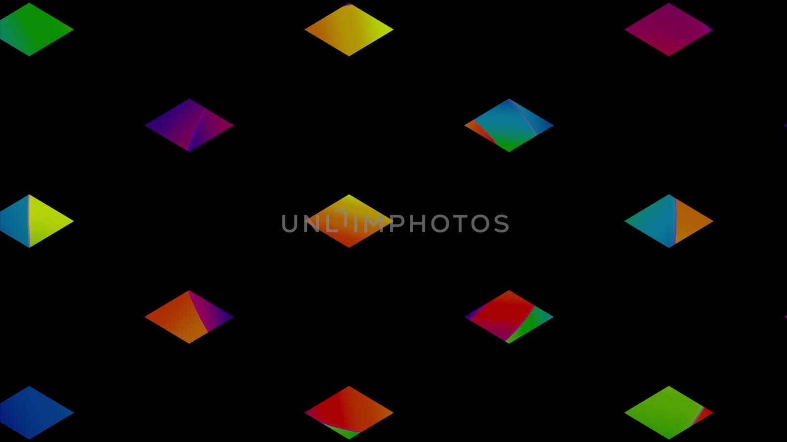 Geometric cubes in 3d render correct construction on surface. Futuristic mosaic with gradient textures. Creative digital presentation with simple structural elements.
