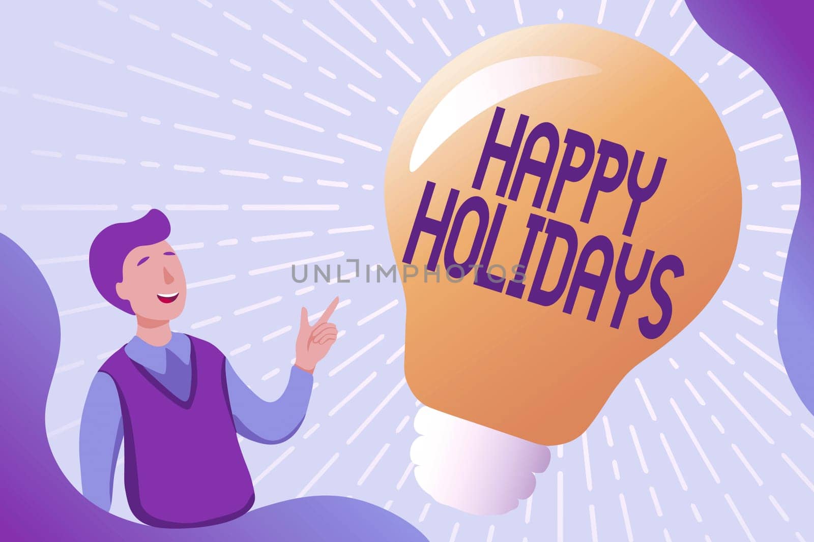 Text showing inspiration Happy Holidays, Business idea Made a short journey by a group of showing for pleasure Gathering Educational Documents Online, Filling Survey Questions