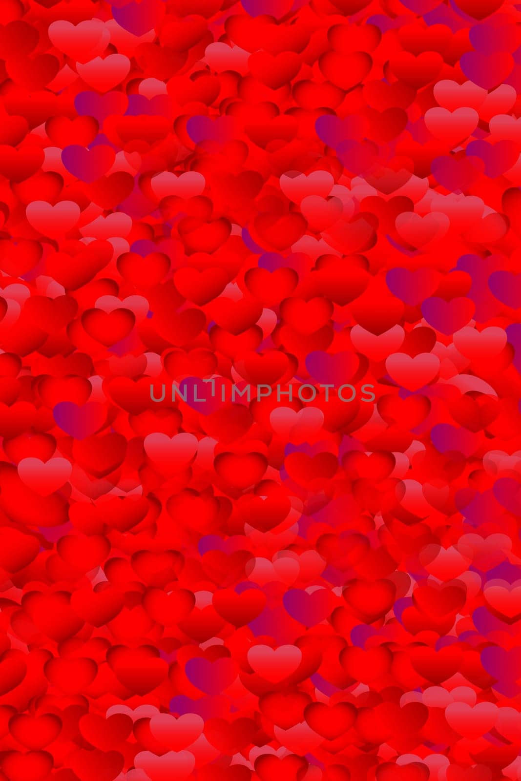 Illustration of a background image of a variety of red valentines. Heart symbol. Valentine's Day. Happy birthday. Wedding postcard. Red valentine. Human heart. Greeting card. Template for text.