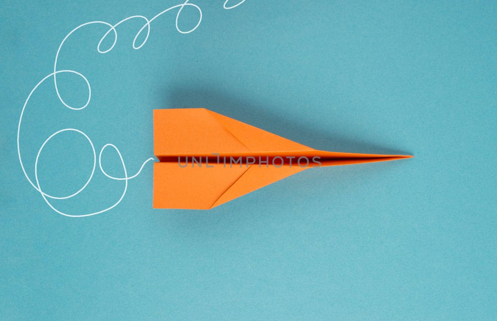 Airplanes in front of a blue colored background, business concept, start new ideas