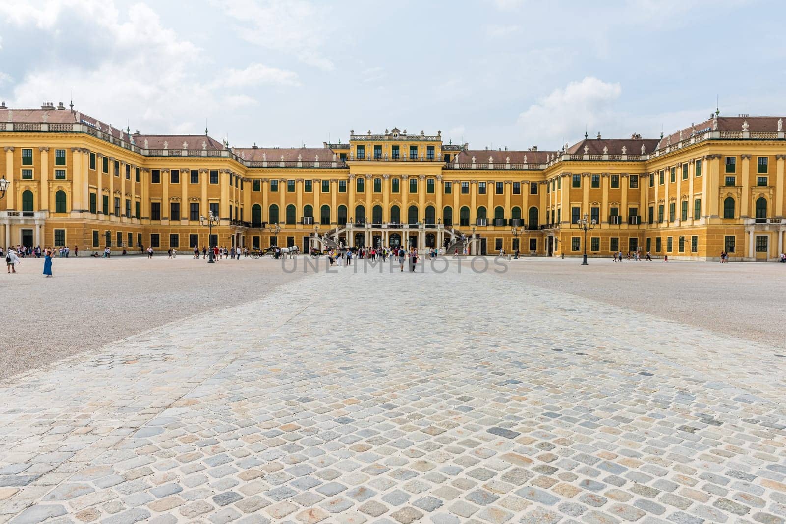 Schonbrunn Palace was the main summer residence of the Habsburg rulers. It's a rococo palce now became an Unesco world heritage site