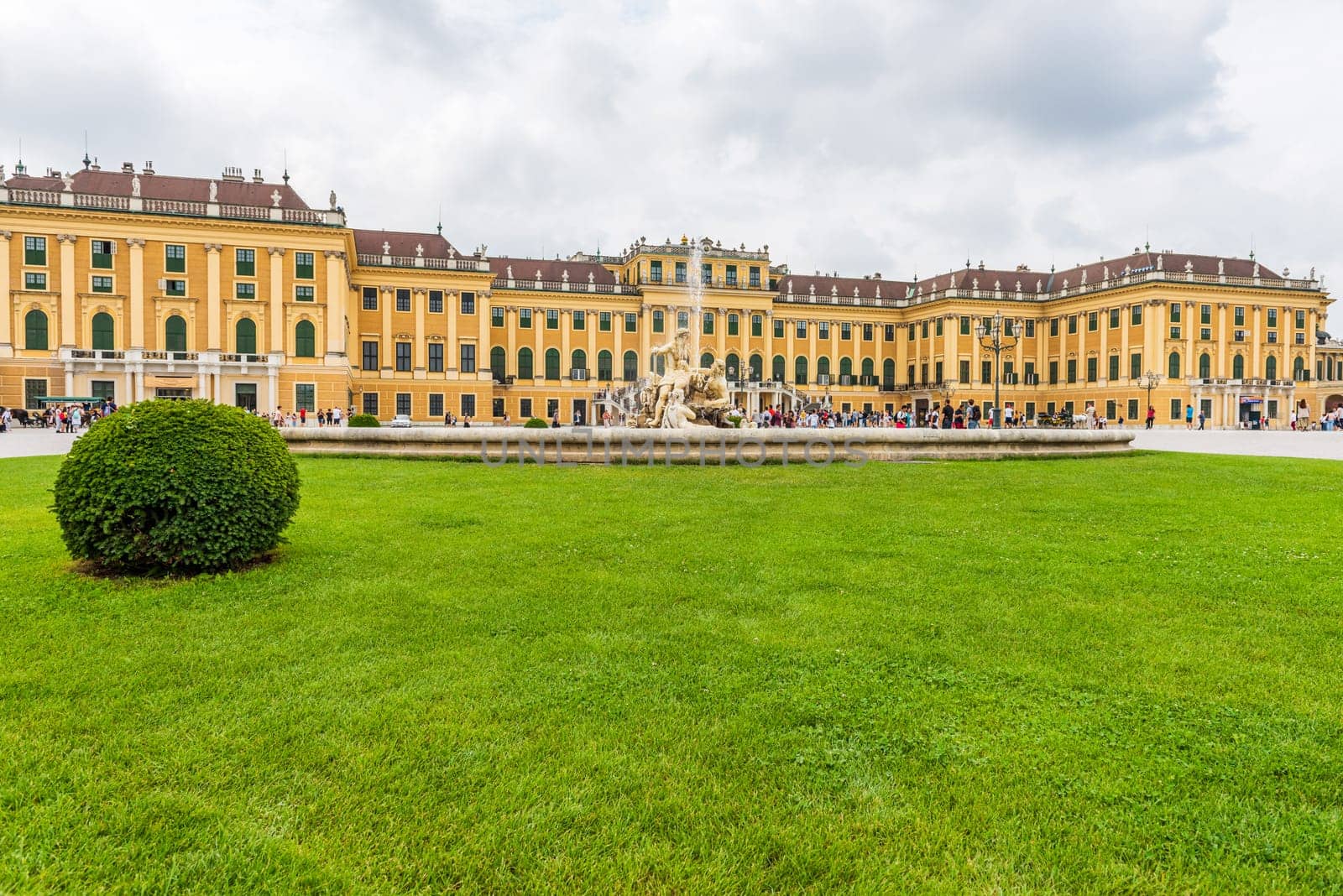 Schonbrunn Palace was the main summer residence of the Habsburg rulers. It's a rococo palce now became an Unesco world heritage site