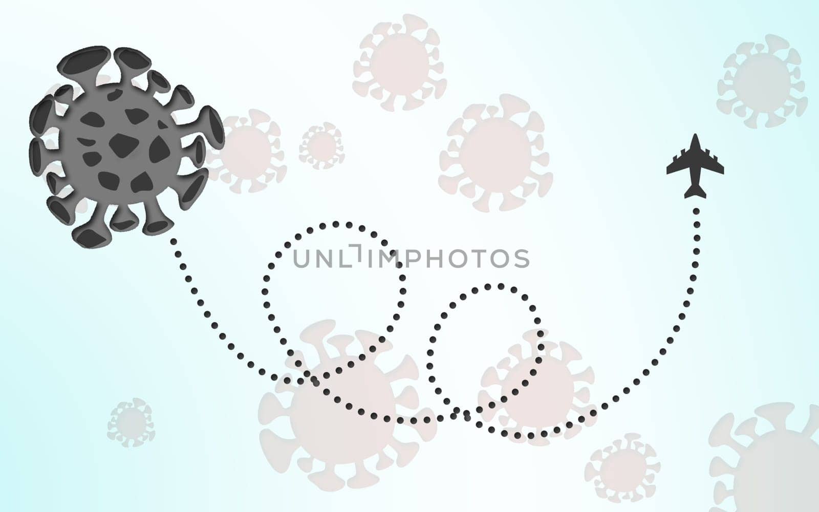 Wuhan coronavirus 2019-nCoV concept. An outbreak occurs in Wuhan, China. 3d rendering