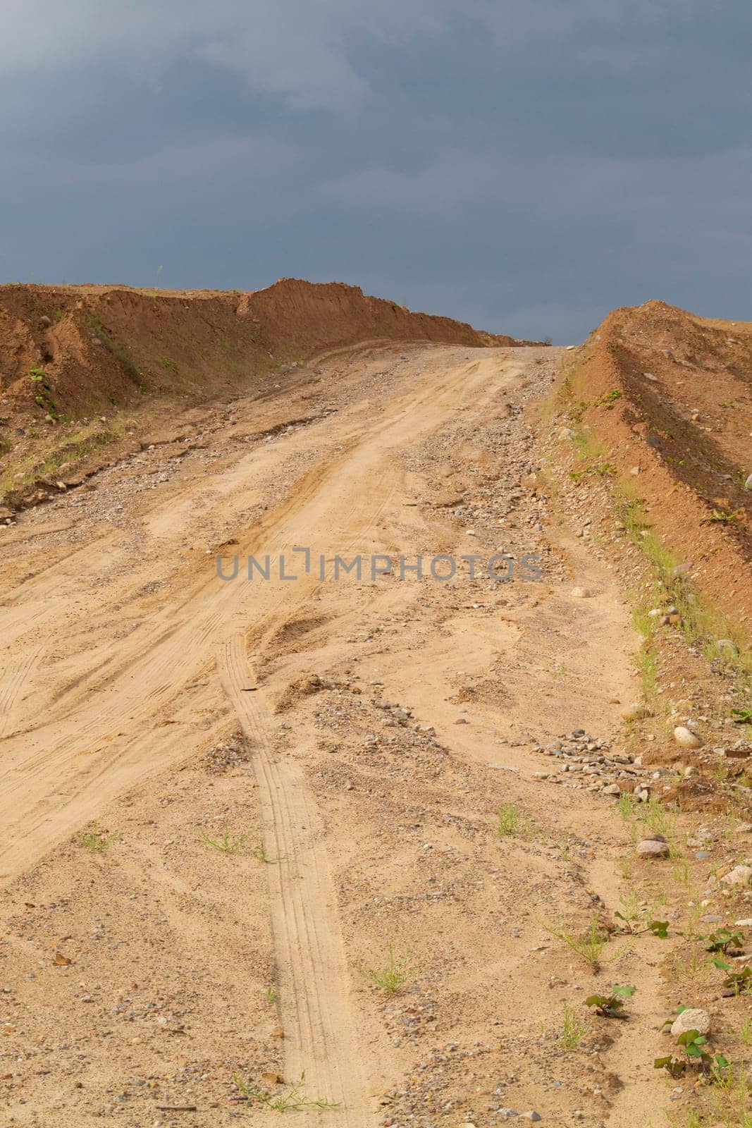 Sand quarries, dunes. Sand quarry in Belarus