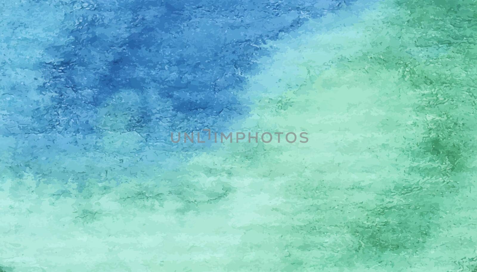 Hand painted watercolor background with gradient wash. Vector illustration