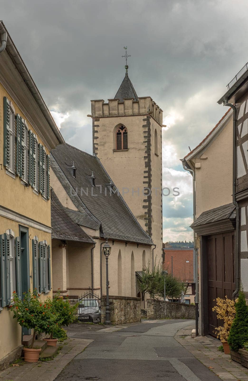 The classicist Streitkirche, Kronberg, Taunus, Germany