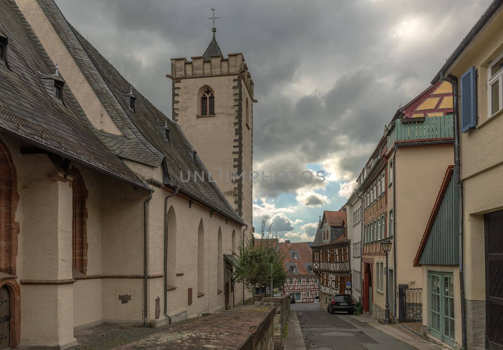 The classicist Streitkirche, Kronberg, Taunus, Germany